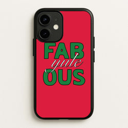 Fab-Yule-Ous Red - Christmas Puns  - Christmas Puns Phone Case for iPhone 12 Mini
