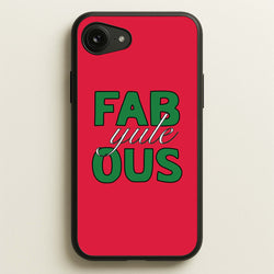Fab-Yule-Ous Red - Christmas Puns  - Christmas Puns Phone Case for iPhone 16e