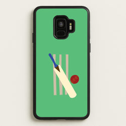 Wickets - Cricket  - Cricket Phone Case for Galaxy S9
