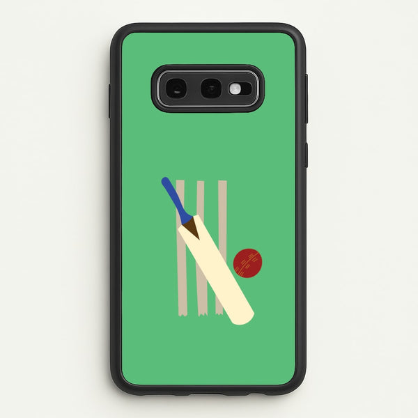 Wickets - Cricket  - Cricket Phone Case for Galaxy S10e