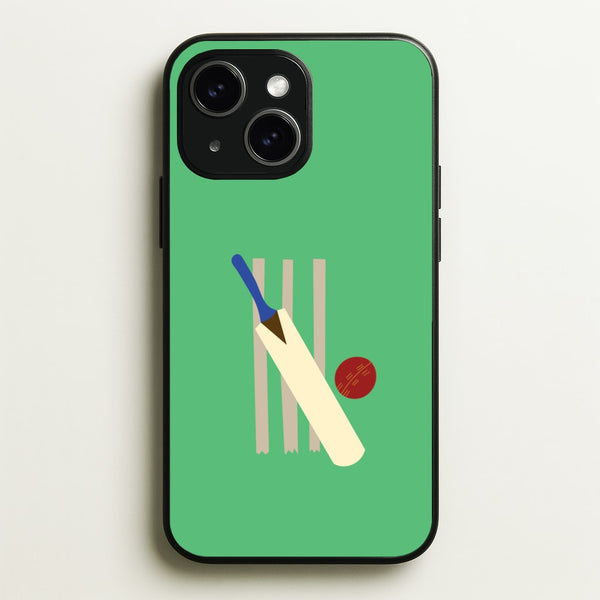 Wickets - Cricket  - Cricket Phone Case for iPhone 15