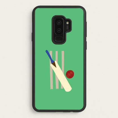 Wickets - Cricket  - Cricket Phone Case for Galaxy S9 Plus