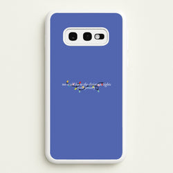 We Can Leave The Christmas Lights Up Til January - Christmas Songs  - Christmas Songs Phone Case for Galaxy S10e