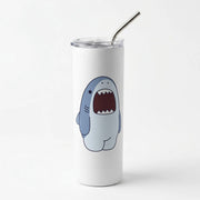 Chubby Shouting Shark Skinny Tumbler 1