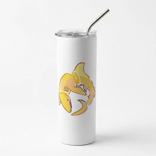 Lemon Shark Skinny Tumbler
