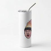 Flaming Beanie Skinny Tumbler 2