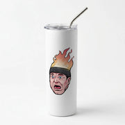 Flaming Beanie Skinny Tumbler 1