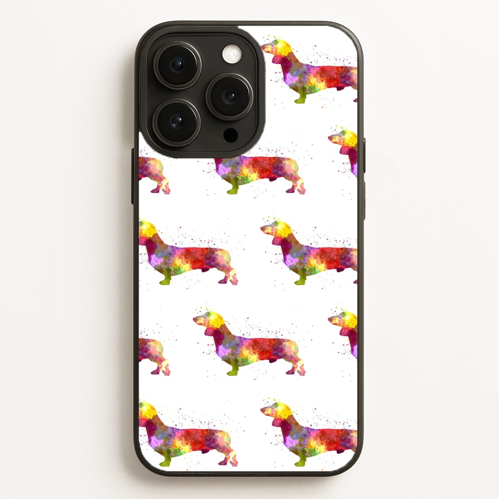 Watercolour Dachshund  -  Phone Case for iPhone 16 Pro Max