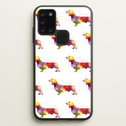 Watercolour Dachshund  -  Phone Case for Galaxy A21s