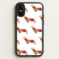 Watercolour Dachshund  -  Phone Case for iPhone X / XS