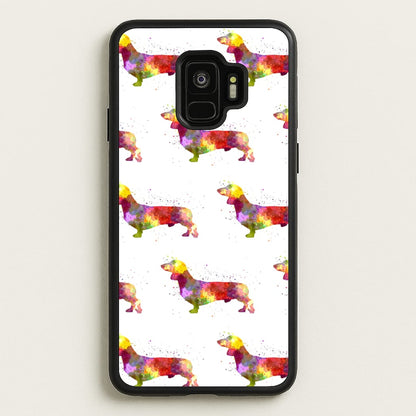 Watercolour Dachshund  -  Phone Case for Galaxy S9