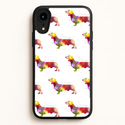 Watercolour Dachshund  -  Phone Case for iPhone XR
