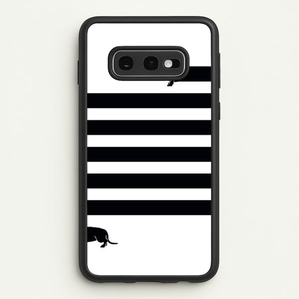 Dachshund Wrapped  -  Phone Case for Galaxy S10e