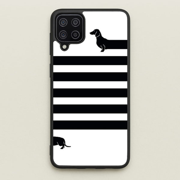 Dachshund Wrapped  -  Phone Case for Galaxy A12