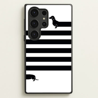 Dachshund Wrapped  -  Phone Case for Galaxy S25 Ultra