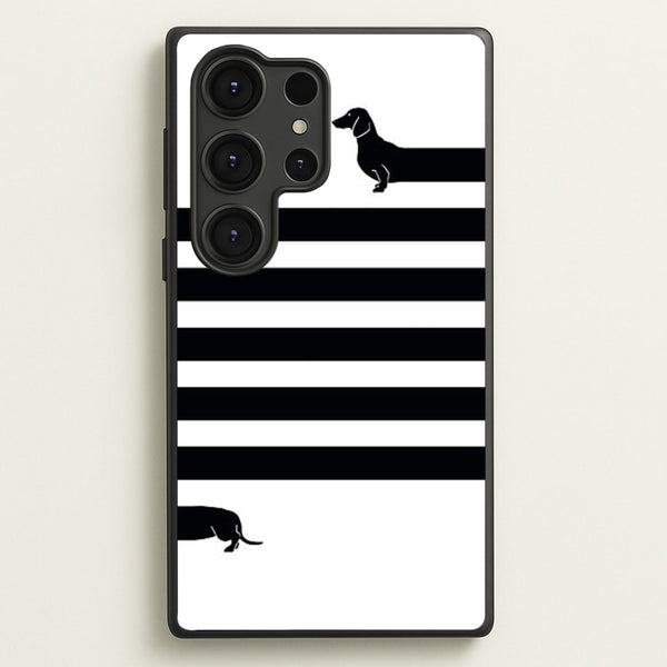 Dachshund Wrapped  -  Phone Case for Galaxy S25 Ultra