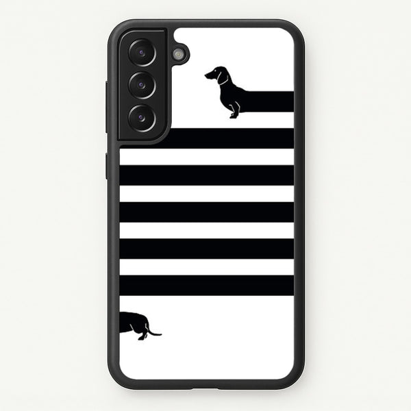 Dachshund Wrapped  -  Phone Case for Galaxy S22