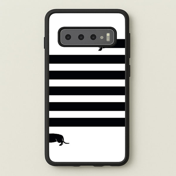Dachshund Wrapped  -  Phone Case for Galaxy S10
