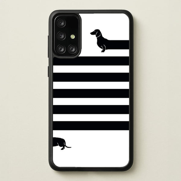 Dachshund Wrapped  -  Phone Case for Galaxy A71