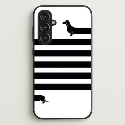 Dachshund Wrapped  -  Phone Case for Galaxy S23FE