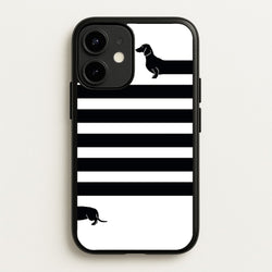 Dachshund Wrapped  -  Phone Case for iPhone 12 Mini