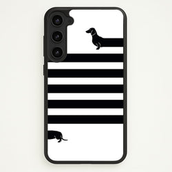 Dachshund Wrapped  -  Phone Case for Galaxy S23
