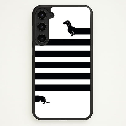Dachshund Wrapped  -  Phone Case for Galaxy S23