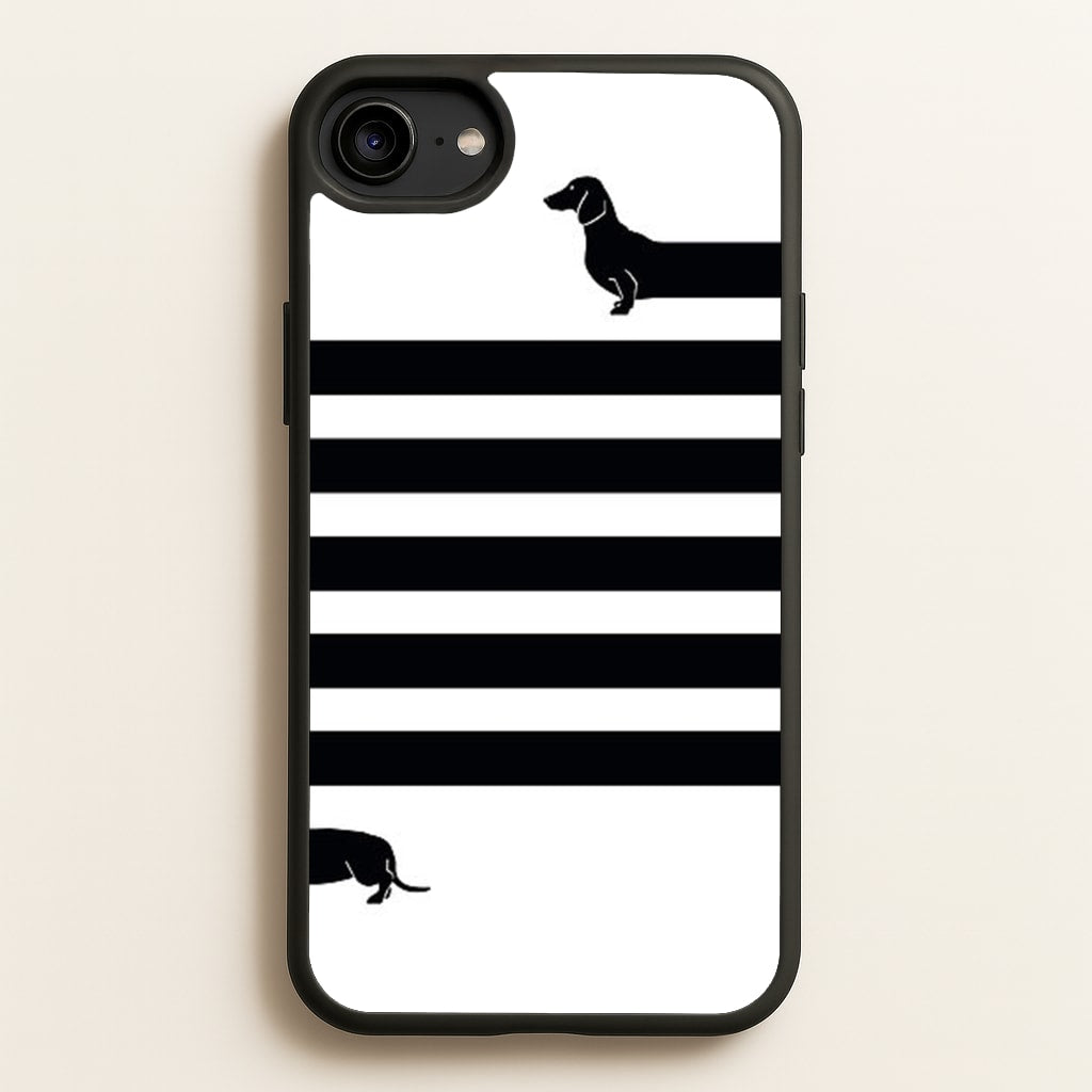 Dachshund Wrapped  -  Phone Case for iPhone 6 / 7 / 8 / SE