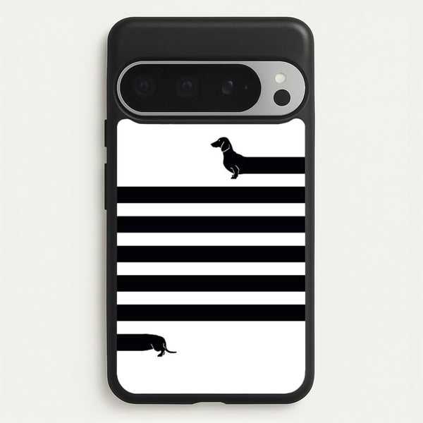 Dachshund Wrapped  -  Phone Case for Google Pixel 9 Pro XL