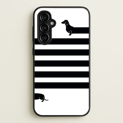 Dachshund Wrapped  -  Phone Case for Galaxy A54