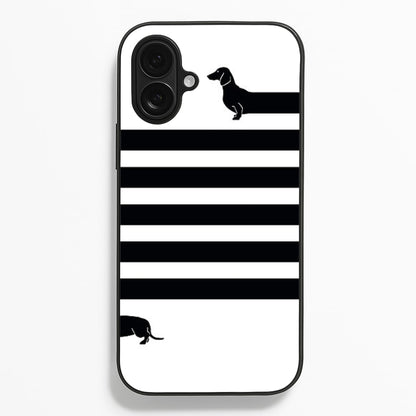 Dachshund Wrapped  -  Phone Case for iPhone 16 Plus