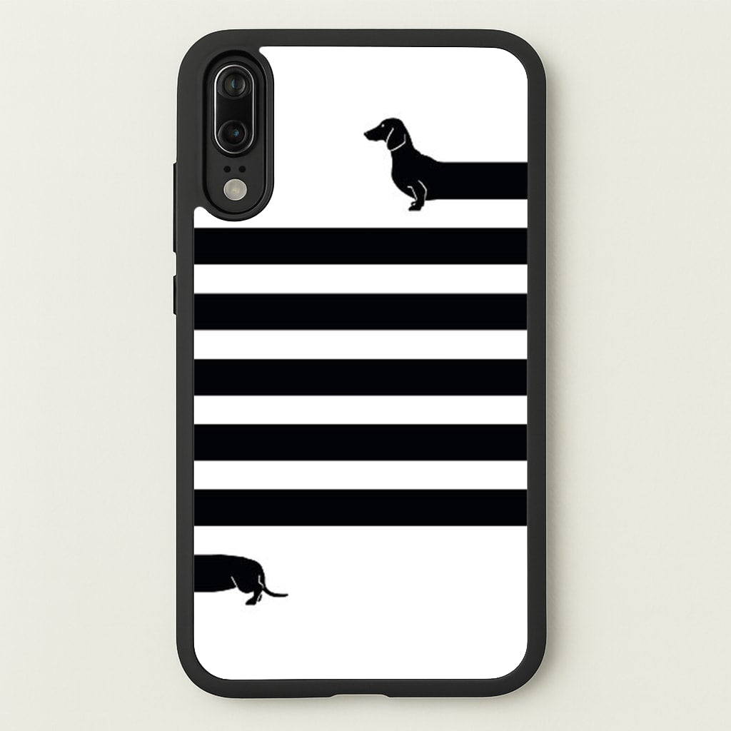 Dachshund Wrapped  -  Phone Case for Huawei P20