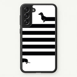 Dachshund Wrapped  -  Phone Case for Galaxy S21
