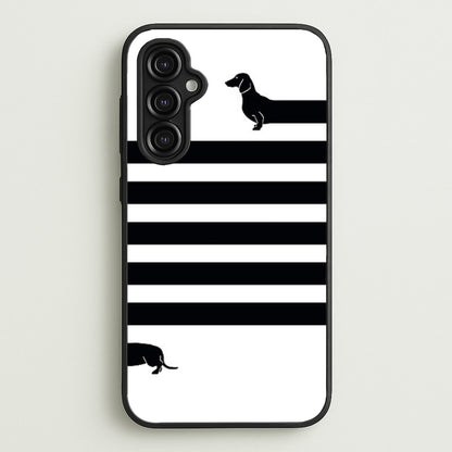 Dachshund Wrapped  -  Phone Case for Galaxy A14