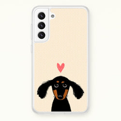 Dachshund Puppy Love  -  Phone Case for Galaxy S21