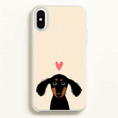 Dachshund Puppy Love  -  Phone Case for iPhone XS Max