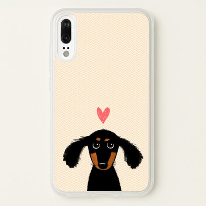 Dachshund Puppy Love  -  Phone Case for Huawei P20