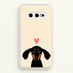 Dachshund Puppy Love  -  Phone Case for Galaxy S10e