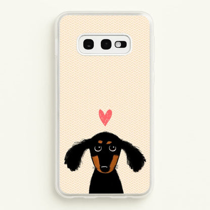Dachshund Puppy Love  -  Phone Case for Galaxy S10e