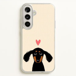 Dachshund Puppy Love  -  Phone Case for Galaxy A56