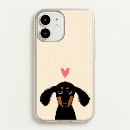 Dachshund Puppy Love  -  Phone Case for iPhone 12 Mini