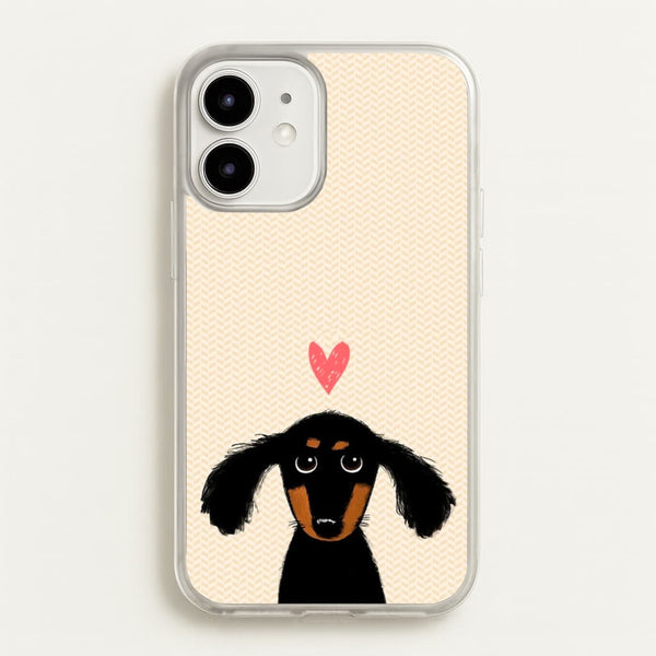 Dachshund Puppy Love  -  Phone Case for iPhone 12 Mini