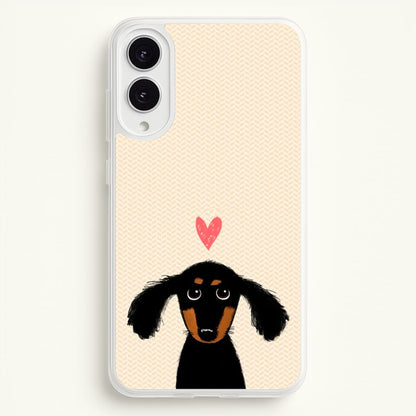 Dachshund Puppy Love  -  Phone Case for Galaxy S25 Edge