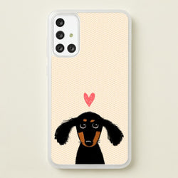 Dachshund Puppy Love  -  Phone Case for Galaxy A71