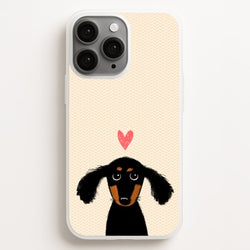 Dachshund Puppy Love  -  Phone Case for iPhone 11 Pro