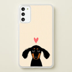 Dachshund Puppy Love  -  Phone Case for Galaxy A41