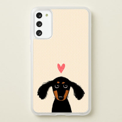 Dachshund Puppy Love  -  Phone Case for Galaxy A41