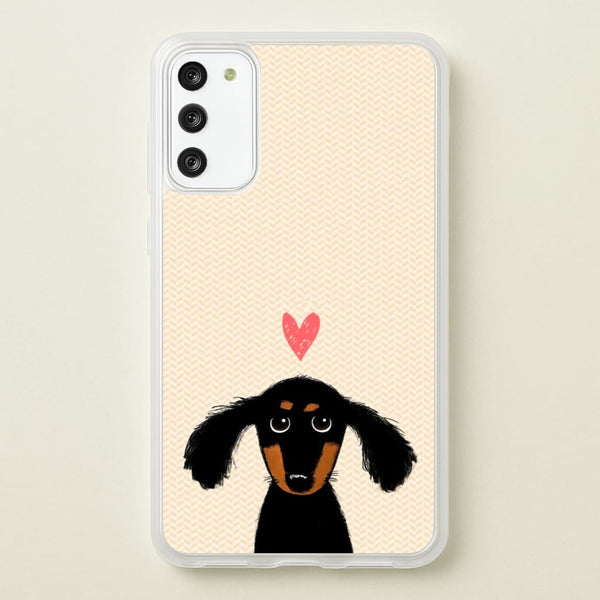 Dachshund Puppy Love  -  Phone Case for Galaxy A41