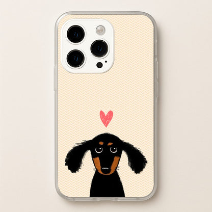 Dachshund Puppy Love  -  Phone Case for iPhone 15 Pro