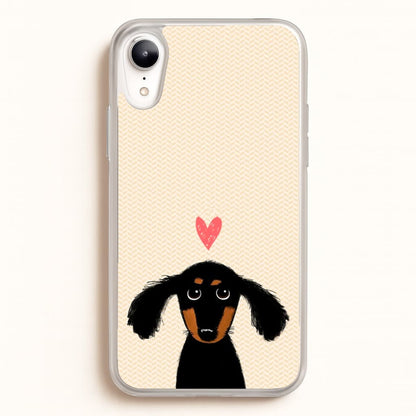 Dachshund Puppy Love  -  Phone Case for iPhone XR